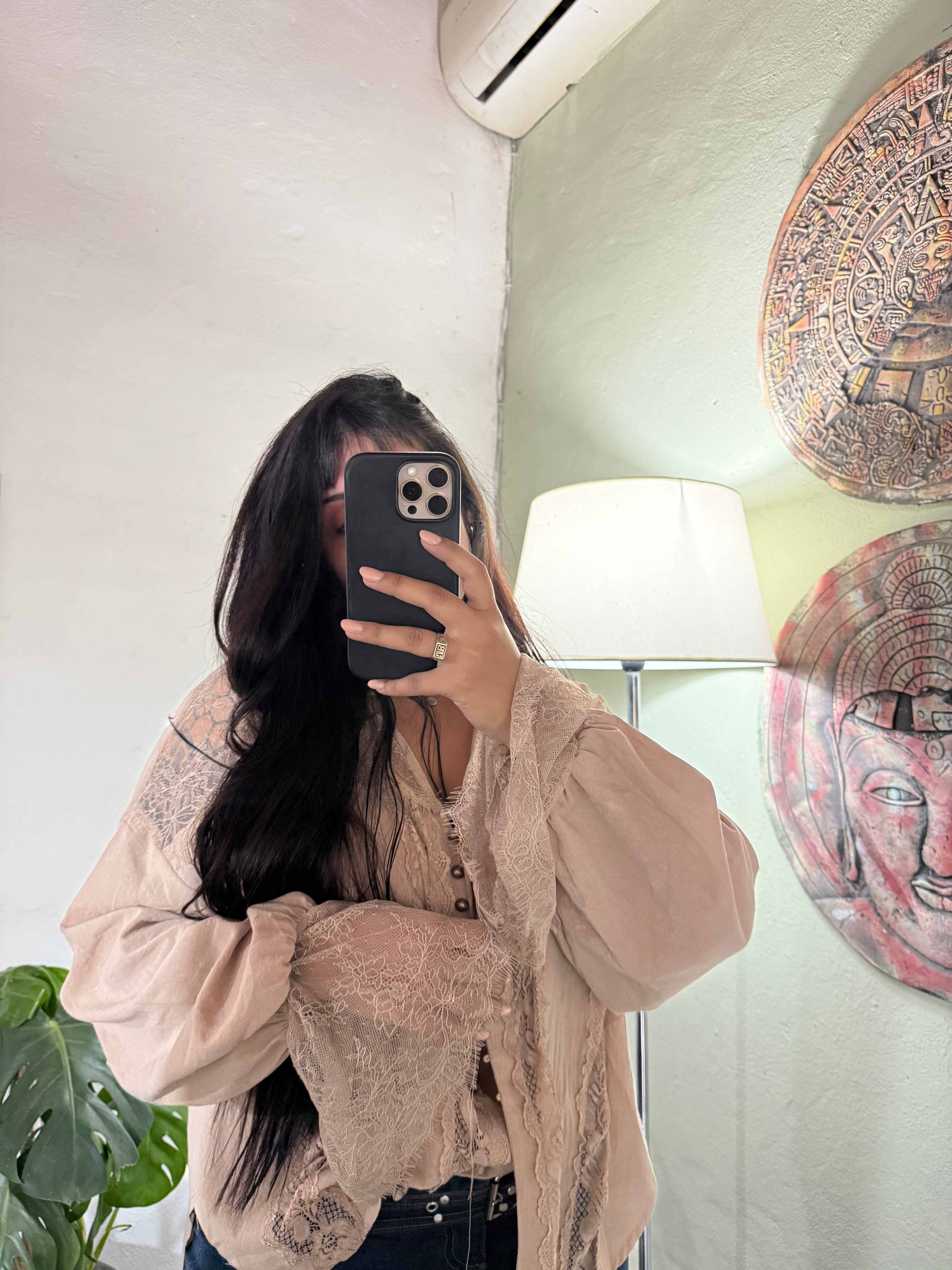 Camisa de encaje